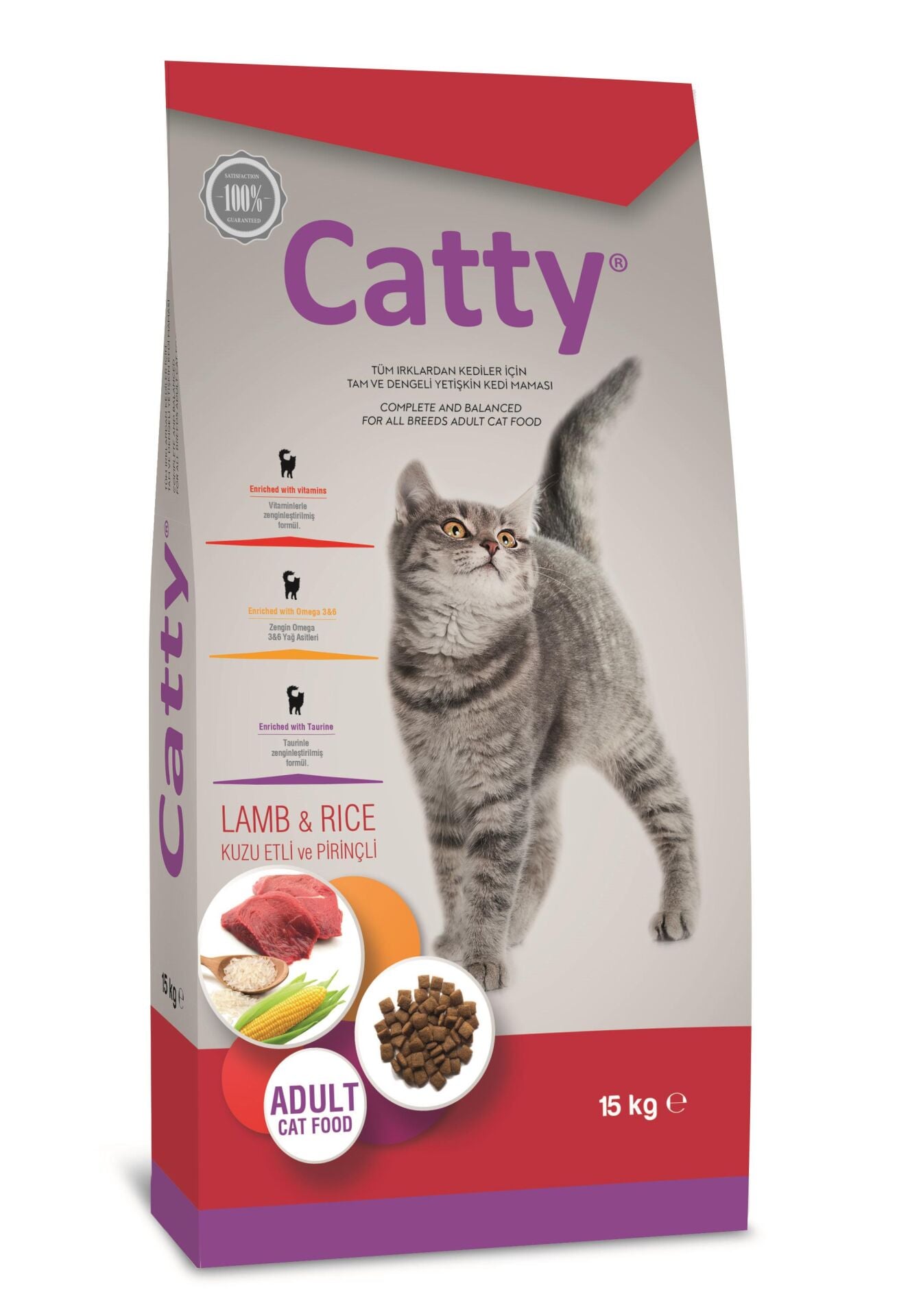 Catty Kuzulu Yetişkin Kedi Maması 15 Kg