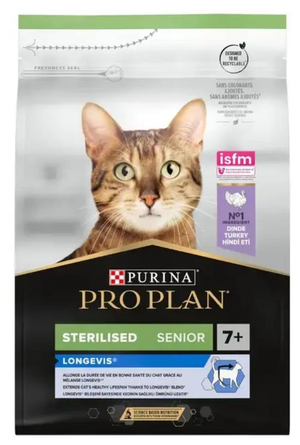 Proplan Hindili Kısırlaştırılmış Yaşlı Kedi Maması 3 Kg