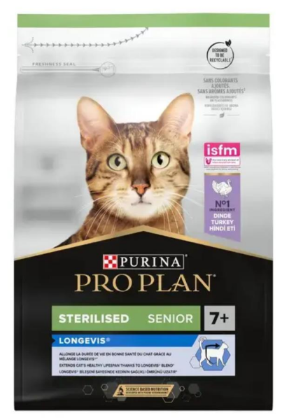 Proplan Hindili Kısırlaştırılmış Yaşlı Kedi Maması 3 Kg