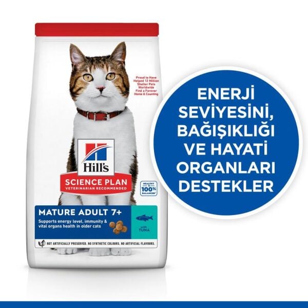 Hill's SCIENCE PLAN Ton Balıklı Yaşlı Kedi Maması 1,5 Kg
