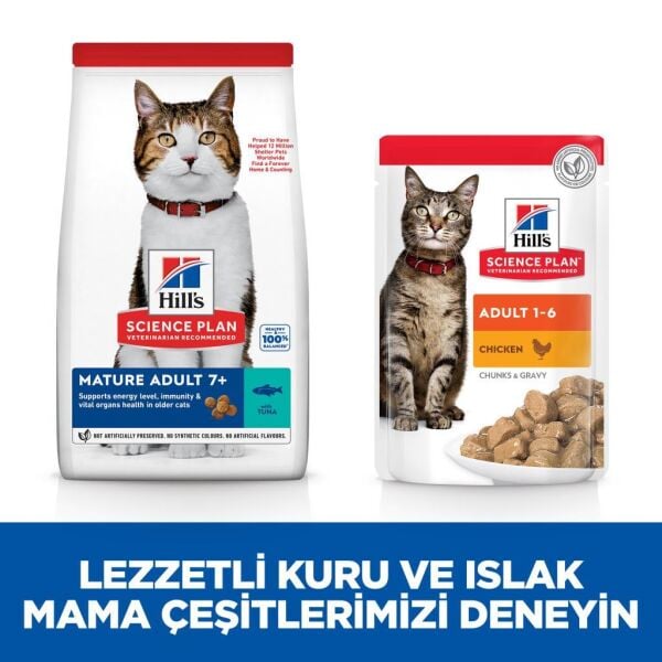 Hill's SCIENCE PLAN Ton Balıklı Yaşlı Kedi Maması 1,5 Kg