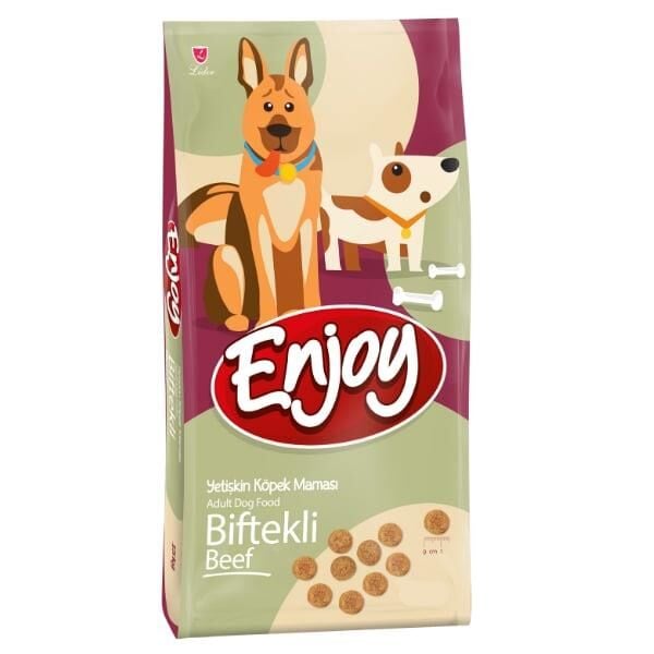 Enjoy Biftekli Yetişkin Köpek Maması 15 Kg