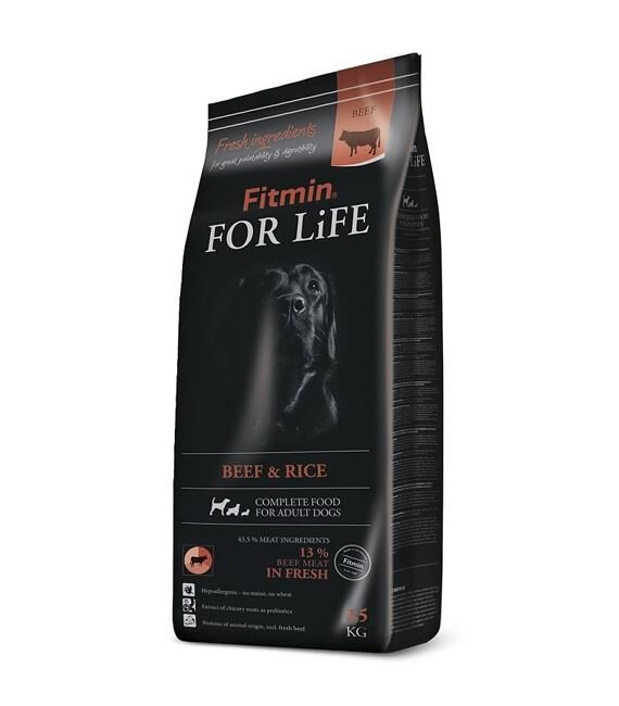 Fitmin For Life Biftekli Yetişkin Köpek Maması 2,5 Kg
