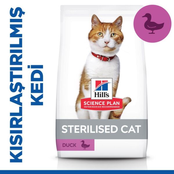 Hill's SCIENCE PLAN Ördekli Kısırlaştırılmış Yetişkin Kedi Maması 8+2kg