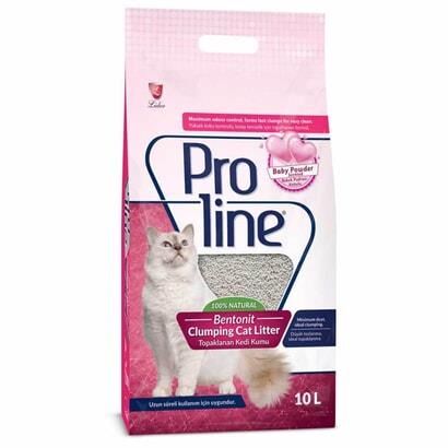 Proline Bebek Pudralı İnce Taneli Kedi Kumu 10 Lt