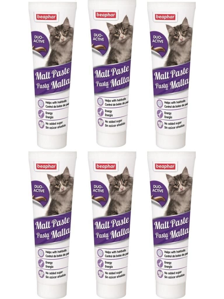 Beaphar Malt Paste Kıl Yumağı Önleyici Kedi Macunu 100 Gr x 6 Adet
