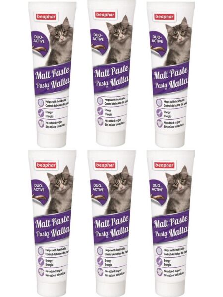 Beaphar Malt Paste Kıl Yumağı Önleyici Kedi Macunu 100 Gr x 6 Adet