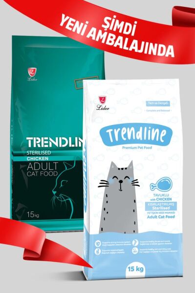 Trendline Tavuklu Kısırlaştırılmış Yetişkin Kedi Maması 10 Kg