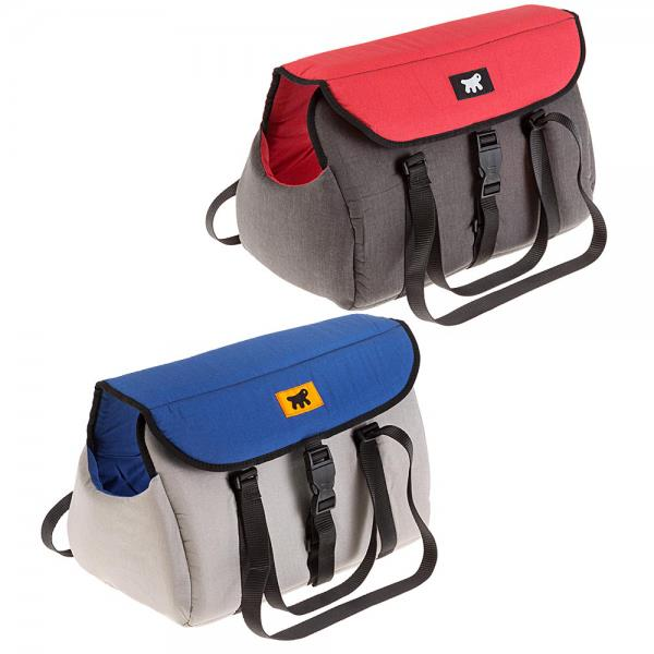 Ferplast Milu 40 Karışık Renkli Kumaş Kedi ve Köpek Taşıma Çantası 42x25x25 Cm
