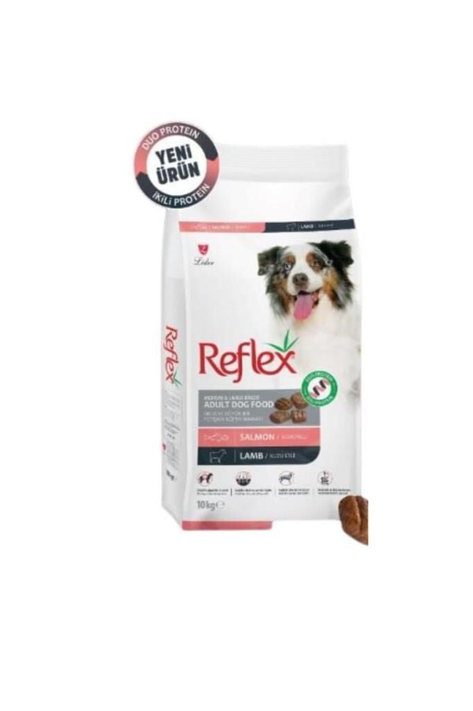 Reflex Duo Proteinli Somonlu ve Kuzu Etli Orta ve Büyük ırk Yetişkin Köpek Maması 10 kg