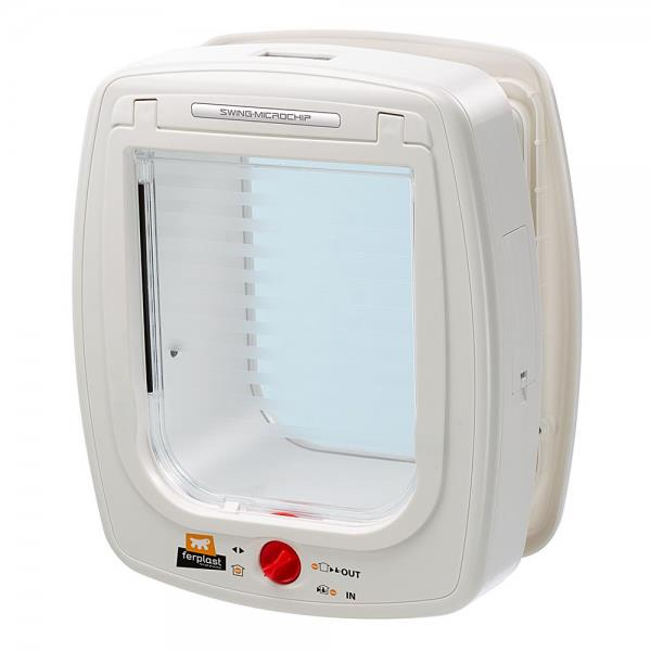 Ferplast Swing Mikroçipli Beyaz Kedi ve Köpek Kapısı Large