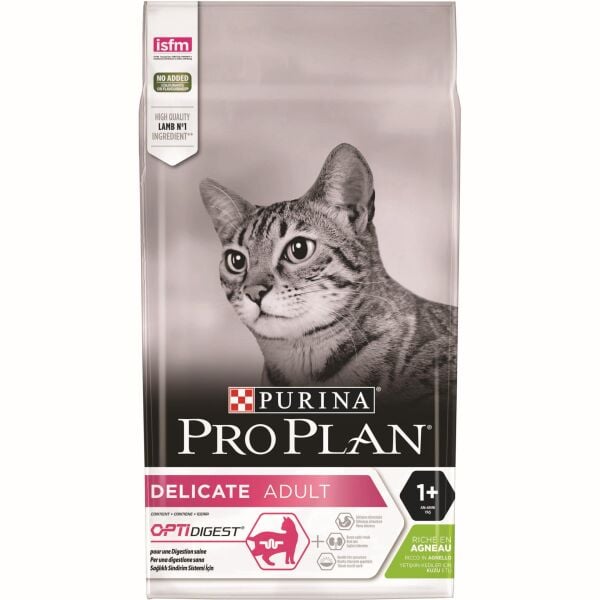 Proplan Delicate Kuzulu ve Pirinçli Seçici Yetişkin Kedi Maması 1,5 Kg