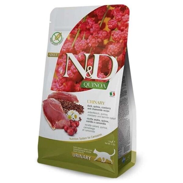 N&D Quinoa Urinary İdrar Yolu Destekleyici Ördekli Kedi Maması 1,5 Kg