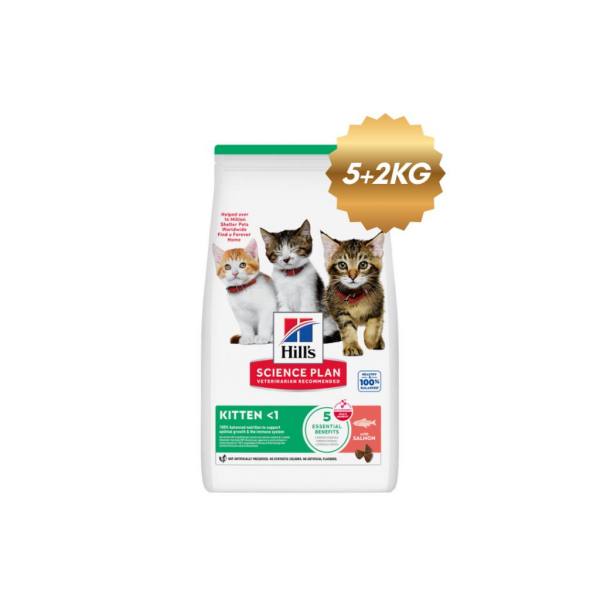 Hills Science Plan Somonlu Yavru Kedi Maması 5+2 Kg 610-609370-P