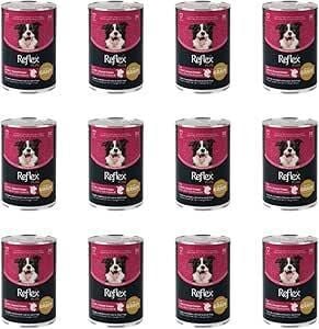 Reflex Plus GRAVY Sos İçinde Et Parçacıklı Kuzu Etli ve Tatlı Patatesli Yetişkin Köpek Konservesi 400 Gr 12 Adet