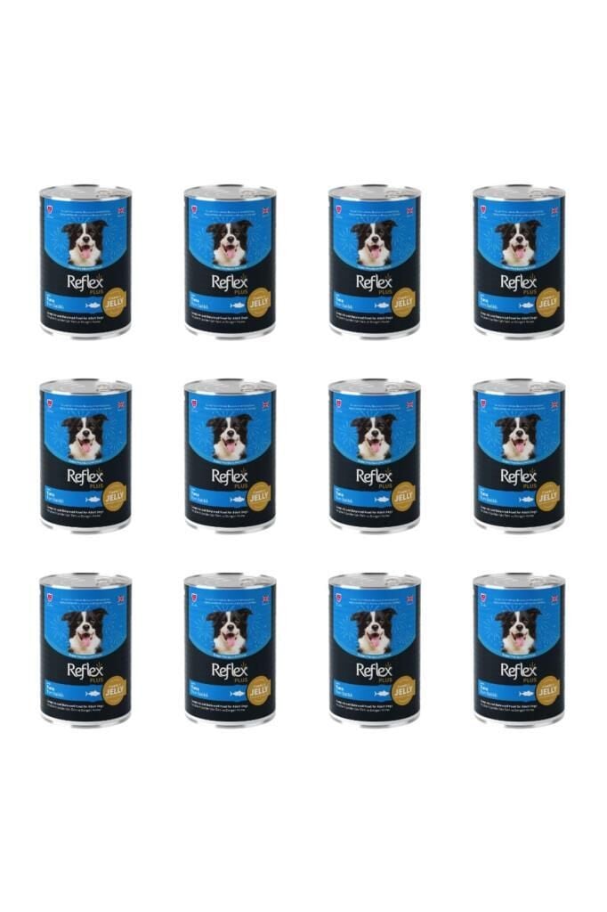 Reflex Plus Jelly Ton Balıklı Et Parçacıklı Köpek Konservesi 400 Gr 12 Adet