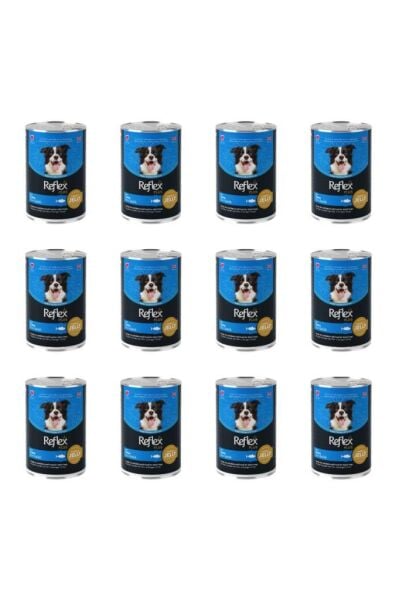 Reflex Plus Jelly Ton Balıklı Et Parçacıklı Köpek Konservesi 400 Gr 12 Adet