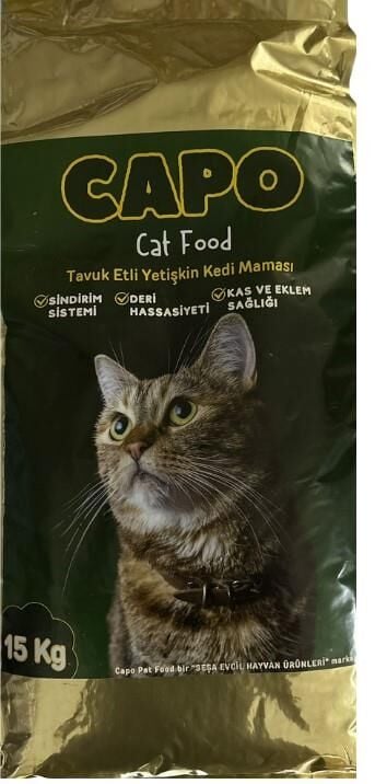 Capo Pet Food Tavuklu Yetişkin Kedi Maması 15 Kg