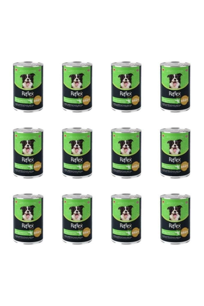 Reflex Plus Soslu Balıklı Patatesli Köpek Konservesi 400 Gr 12'li